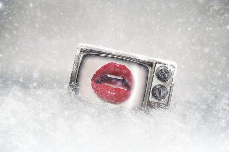 Lips on Vintage TV