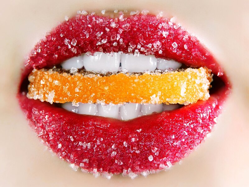 Lips with Candy