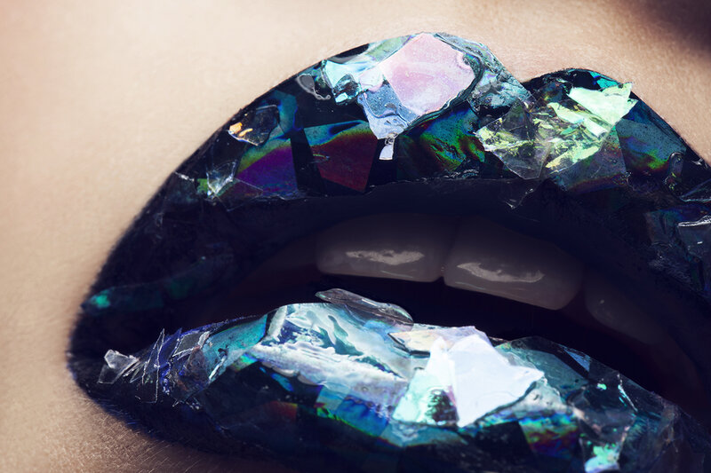 Lips with Crystal Makeup