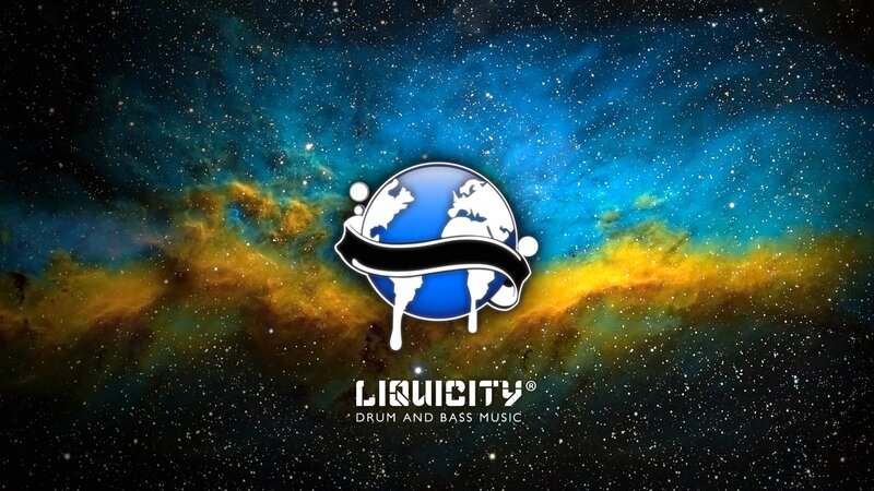 Liquicity Logo — Blue, Cosmic, Digital Art