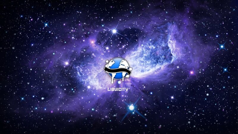 Liquicity Logo in Space — Purple, Cosmic, Night
