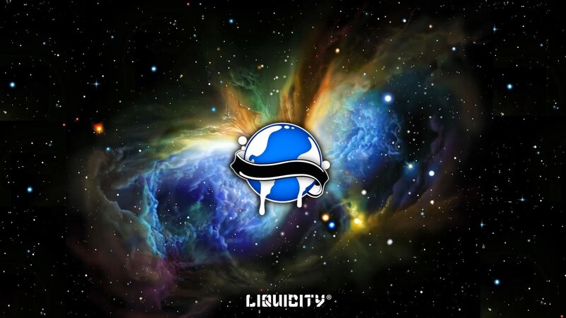 Liquicity Logo on Nebula — Blue