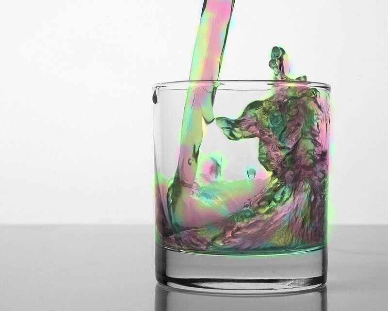 Liquid Being Poured — Green