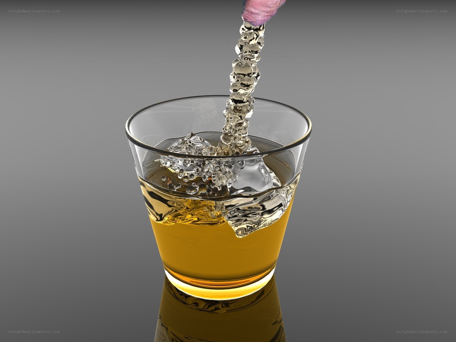 liquid being poured into a glass