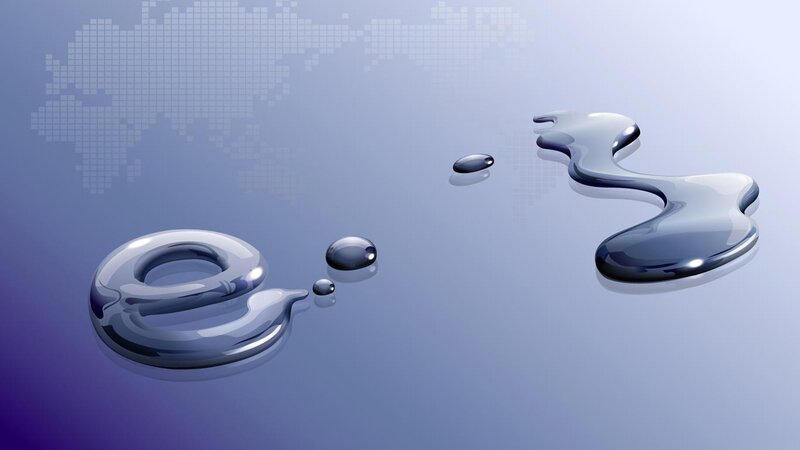 liquid e logo design