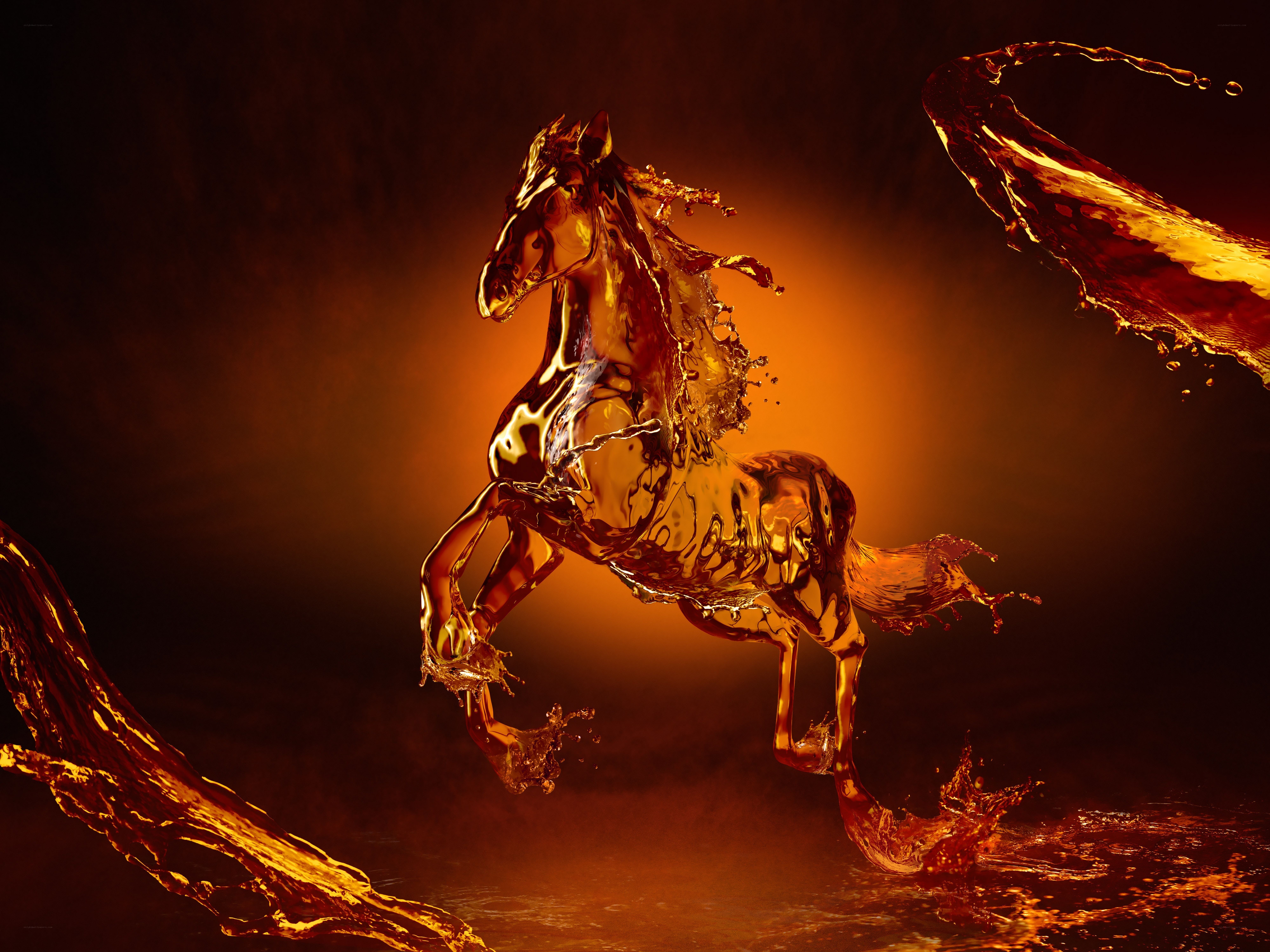liquid horse sculpture