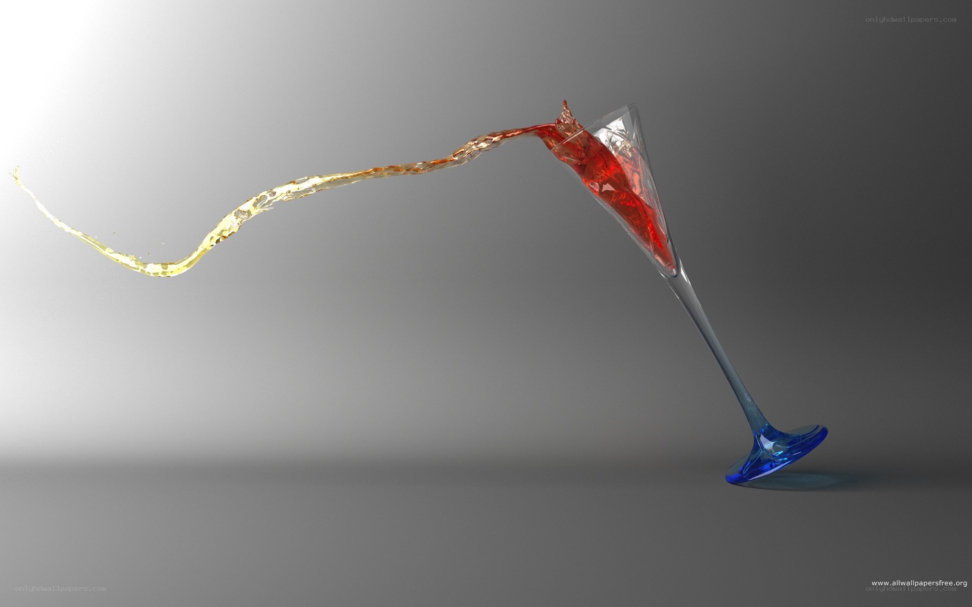 liquid pouring from glass