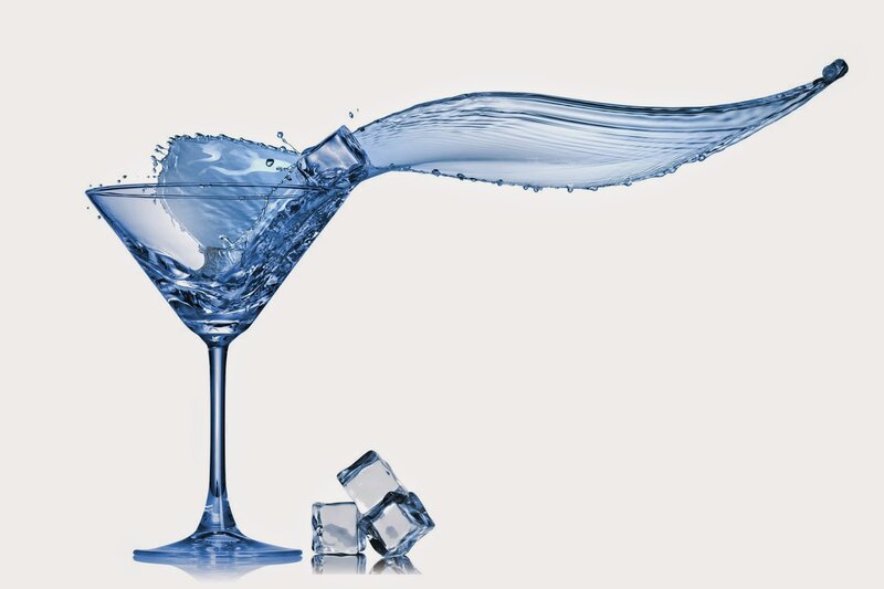 Liquid Splashing in Glass