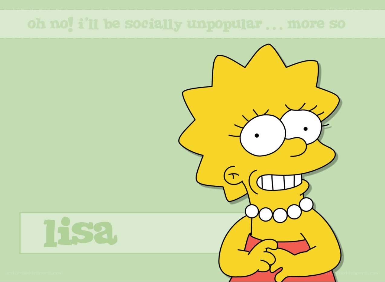 Lisa Simpson character art
