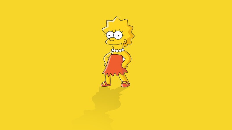 Lisa Simpson Character — Yellow, Neutral
