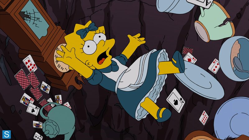 Lisa Simpson Falling — Yellow, Chaotic