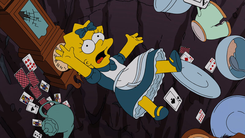 Lisa Simpson Falling — Yellow