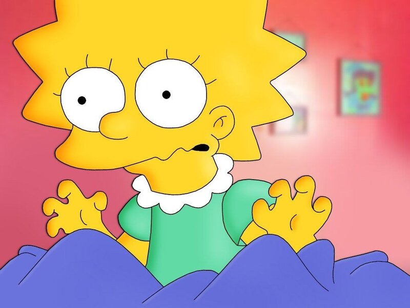 Lisa Simpson in bed