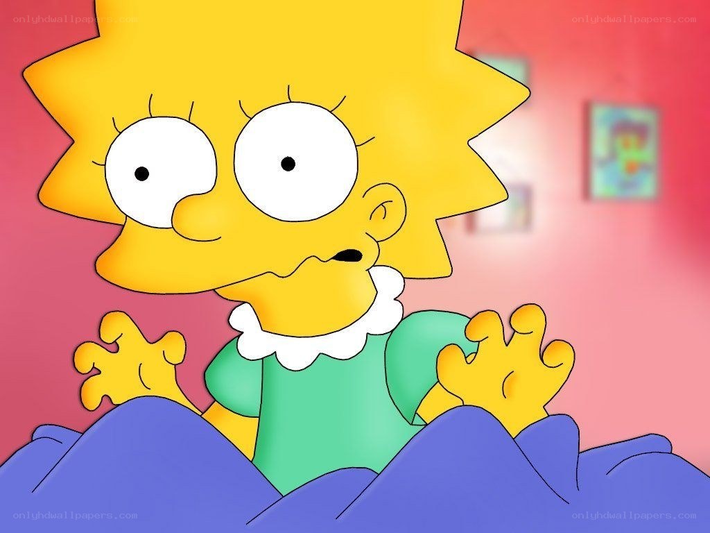 Lisa Simpson in bed