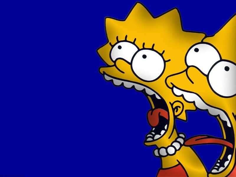 Lisa Simpson screaming