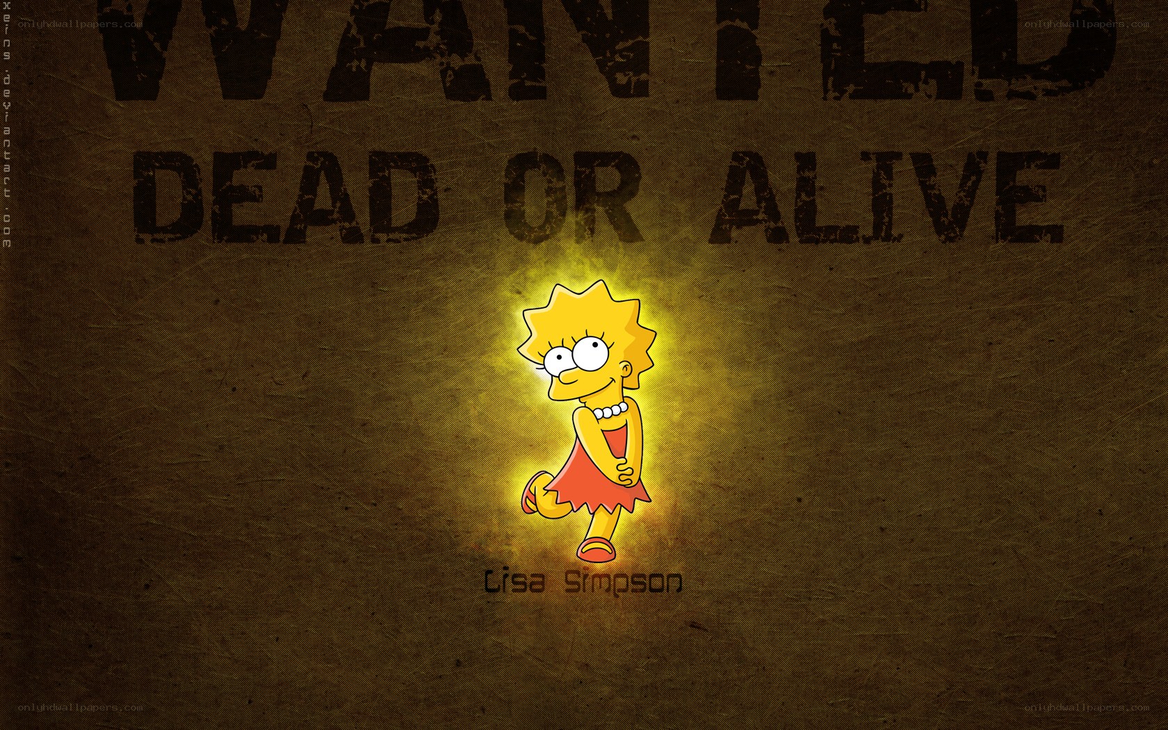 Lisa Simpson wanted poster
