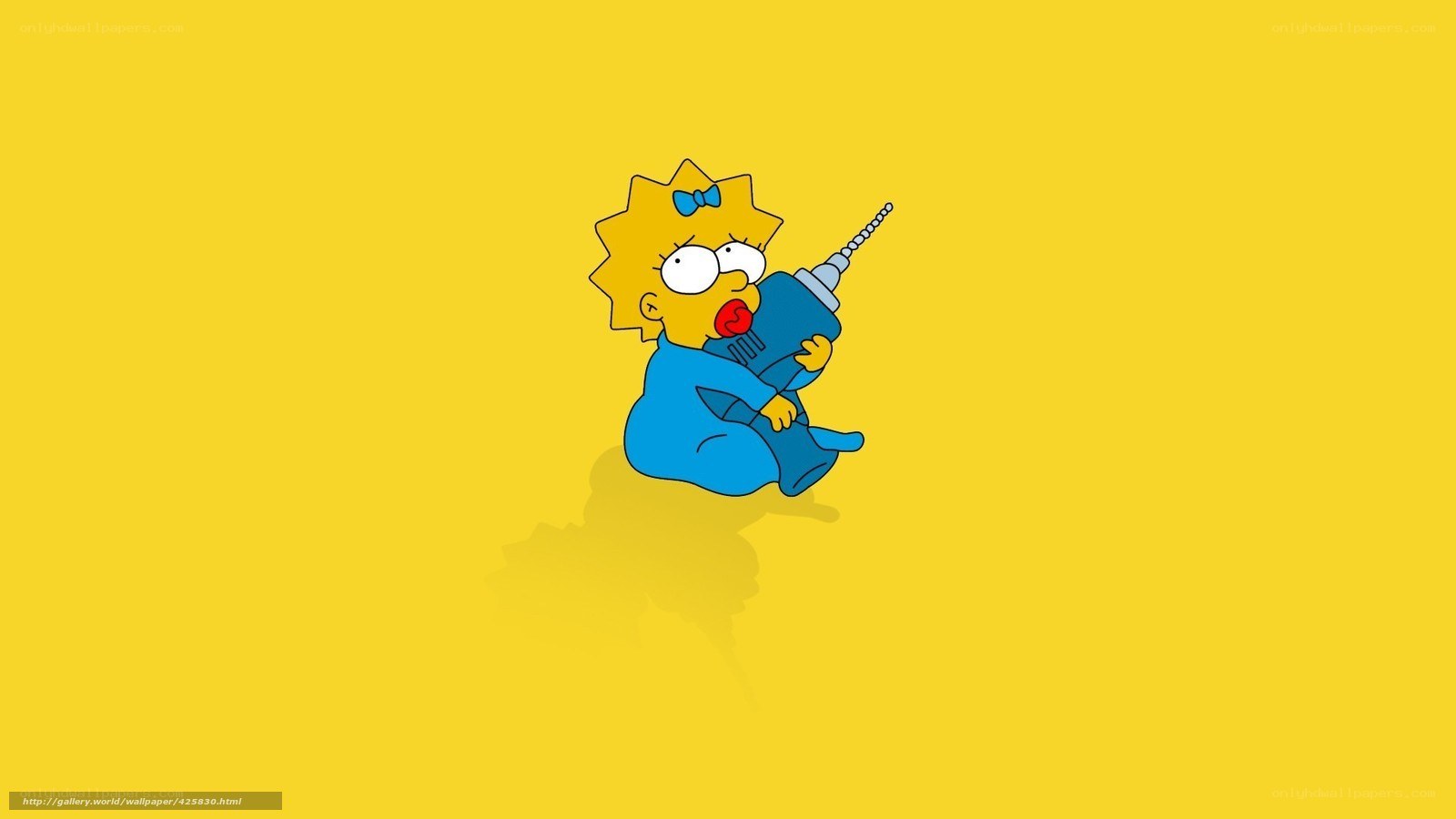 Lisa Simpson with drill