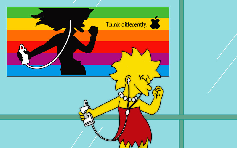 Lisa Simpson with iPod