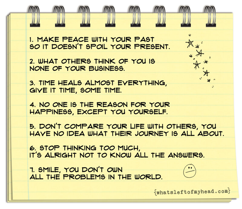 List of Life Advice