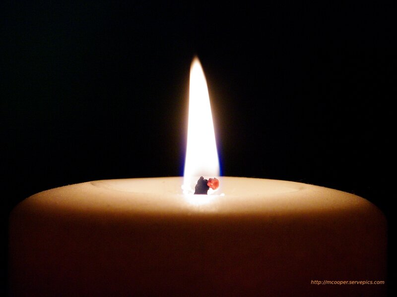 lit candle flame