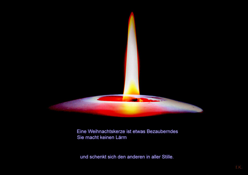 Lit Candle on Black