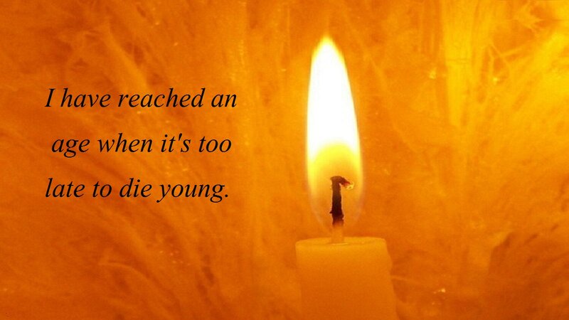 Lit Candle — Orange