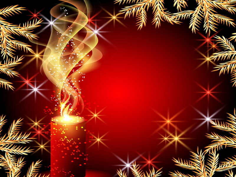 Lit Candle with Smoke — Red