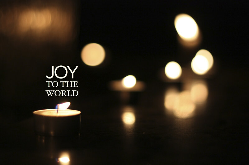 Lit Candles in Darkness — Black