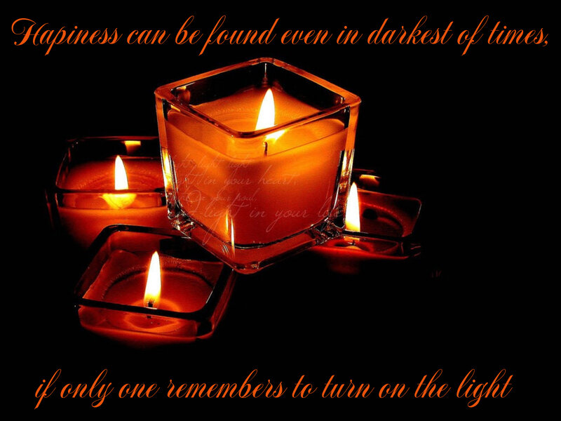 Lit Candles in Glass Holders — Black, Dramatic