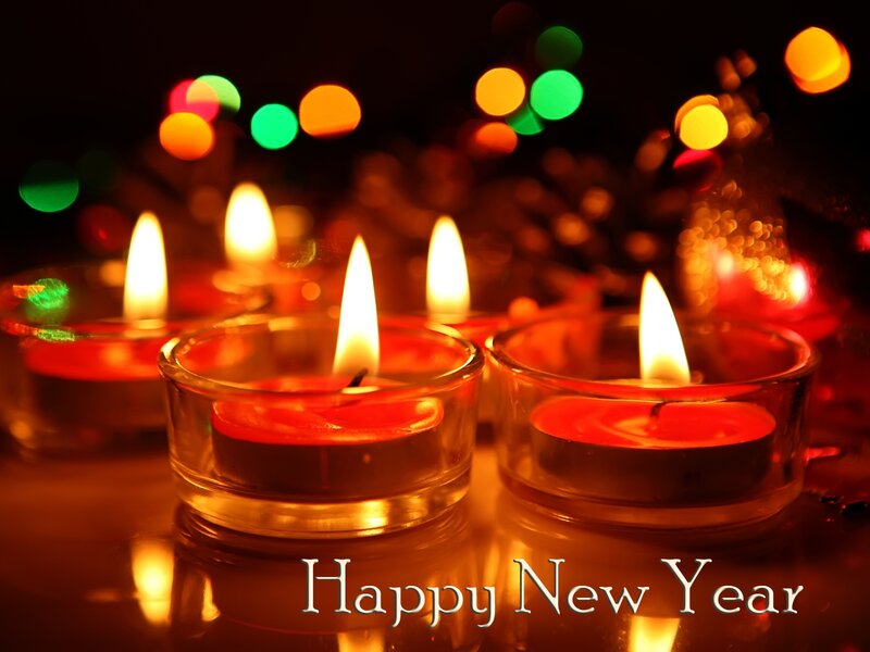 Lit Candles in Glass Holders — Red, Warm, Night