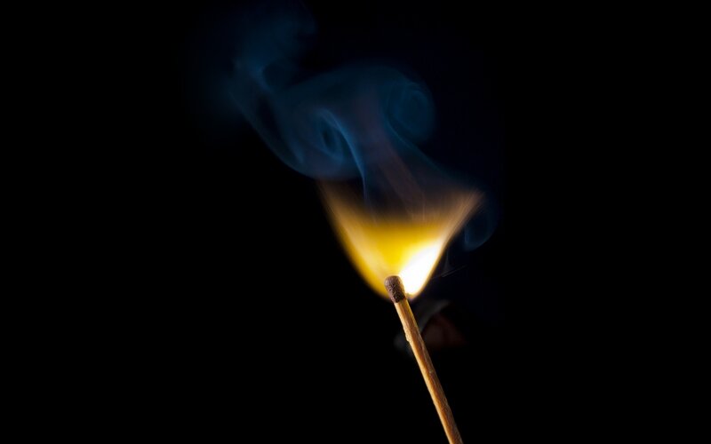 Lit Matchstick