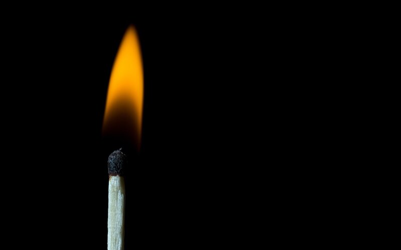 Lit Matchstick — Yellow