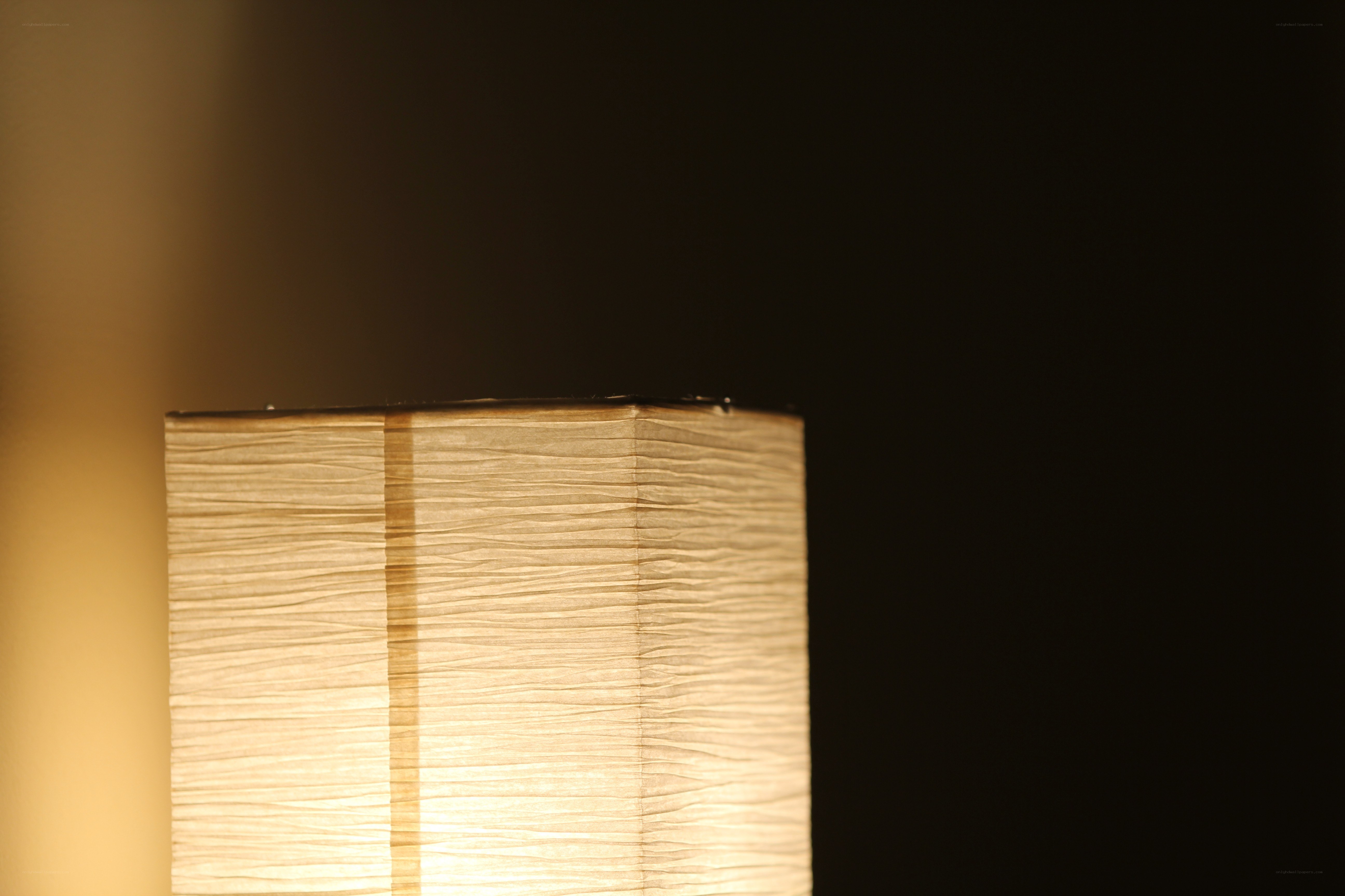 lit paper lantern in dark