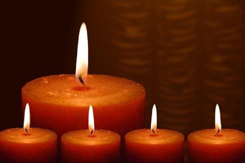 Lit Red Candles — Calm