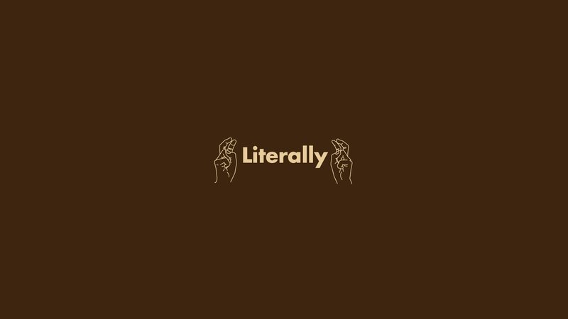 Literally logo with hands