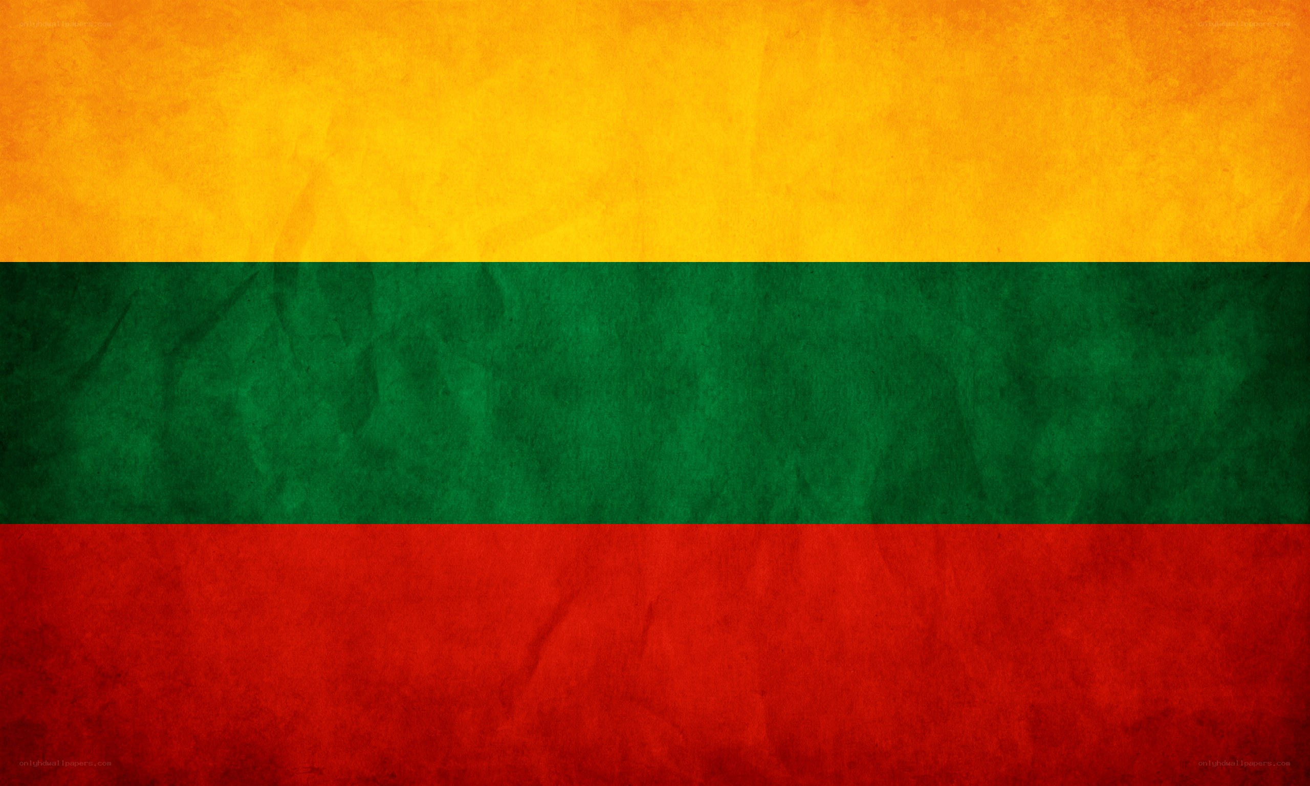 Lithuanian flag with texture