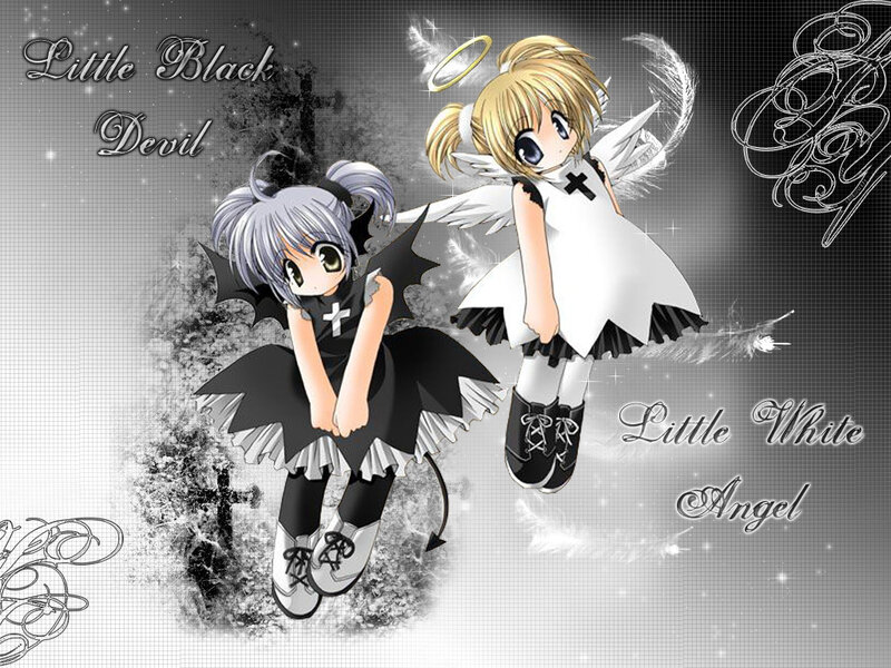 Little Black Devil and Little White Angel