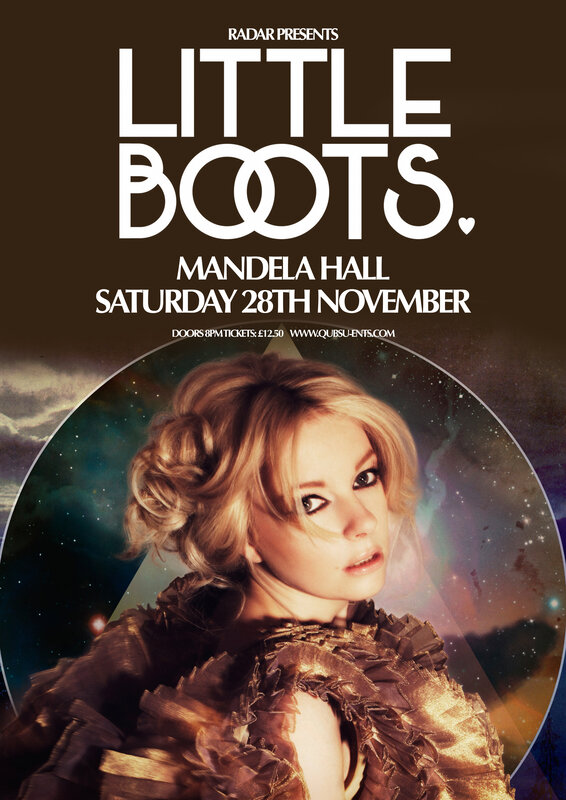 Little Boots concert poster