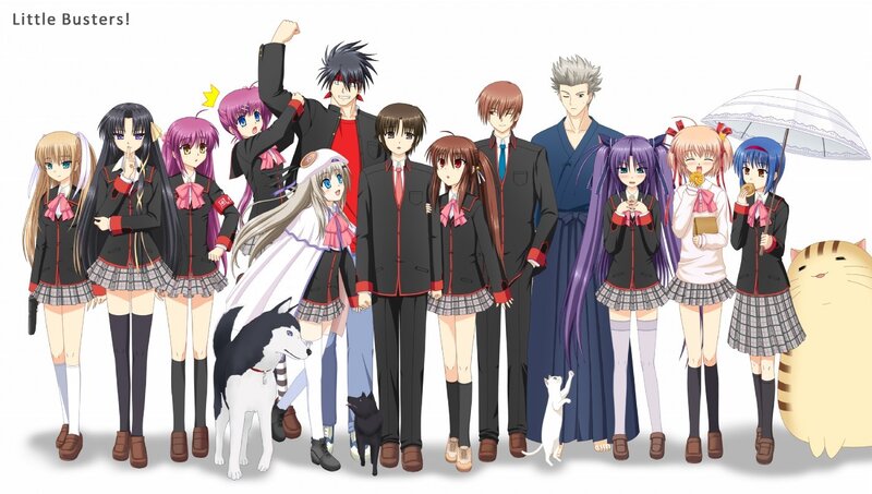 Little Busters! character lineup