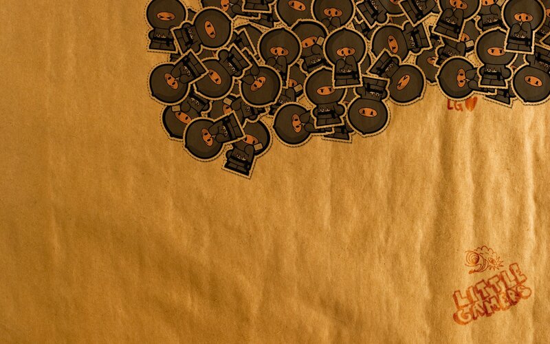 Little Gamers stickers on paper