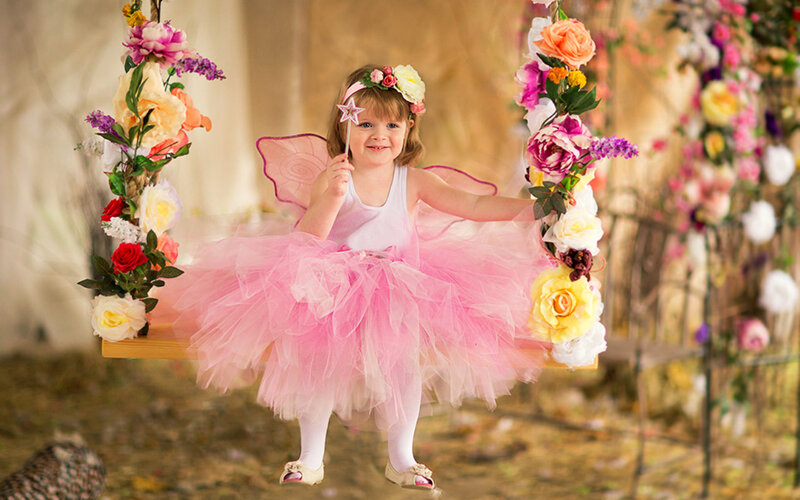 Little Girl in Fairy Costume — Pink