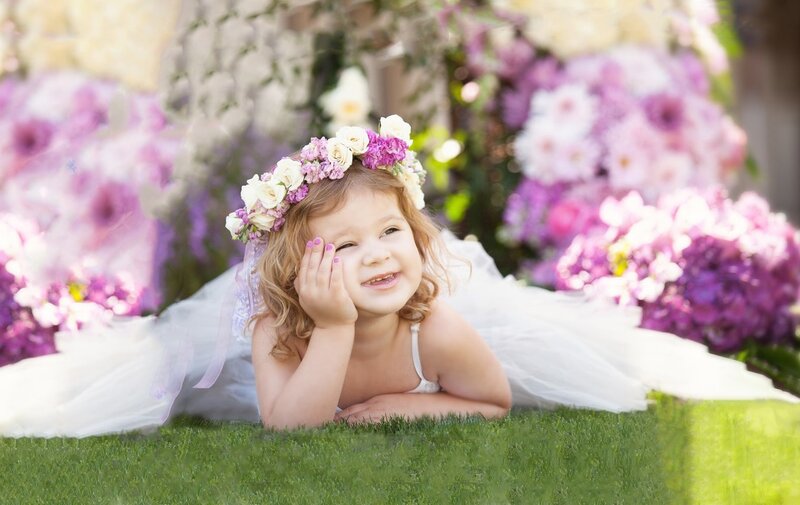 Little Girl in Flower Crown