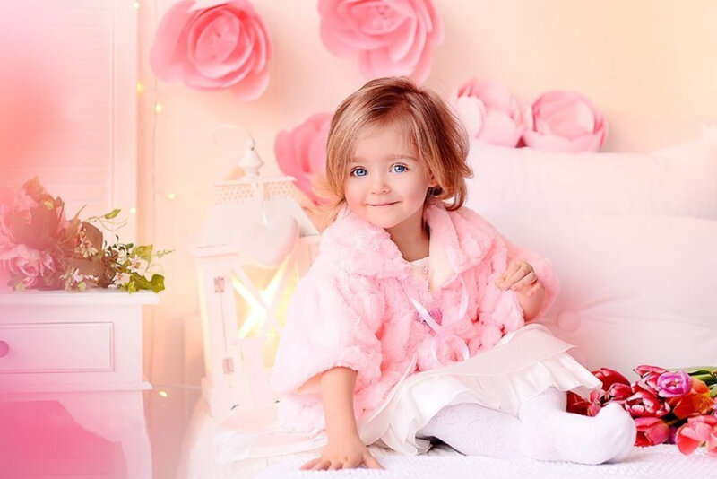 Little Girl in Pink Coat — Soft