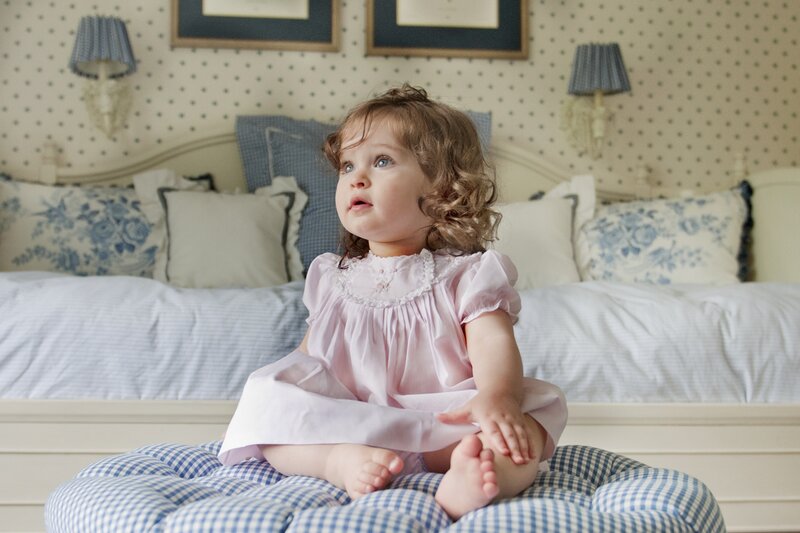 Little Girl in Pink Dress — Calm