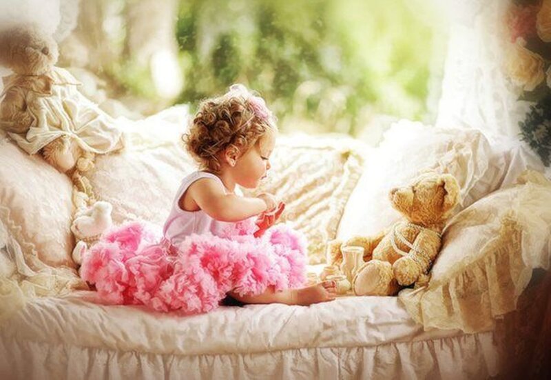 Little Girl in Pink Tutu