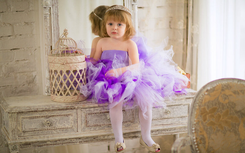 Little Girl in Purple Dress — Serene
