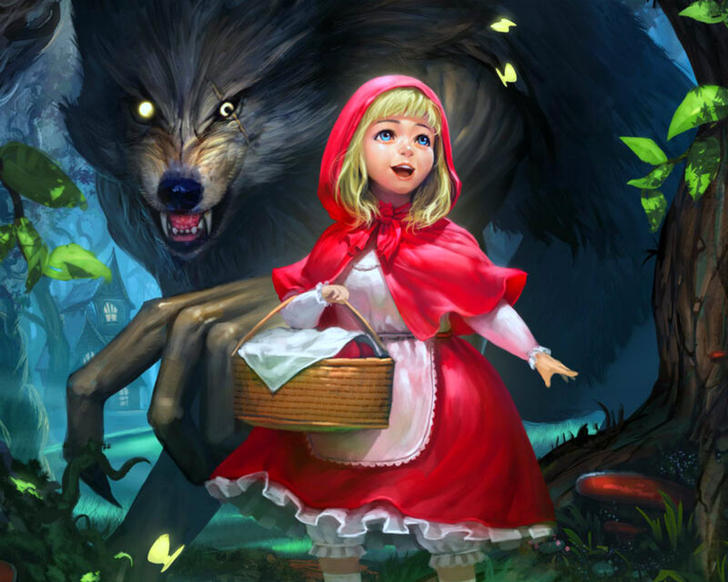 Little Girl in Red Cloak — Dramatic