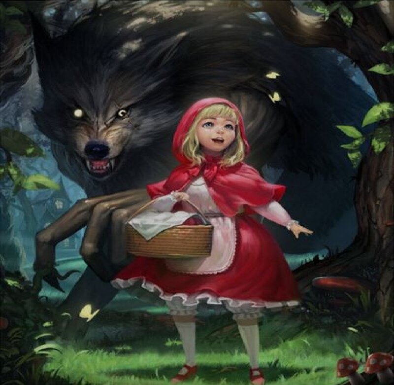Little Girl in Red Cloak