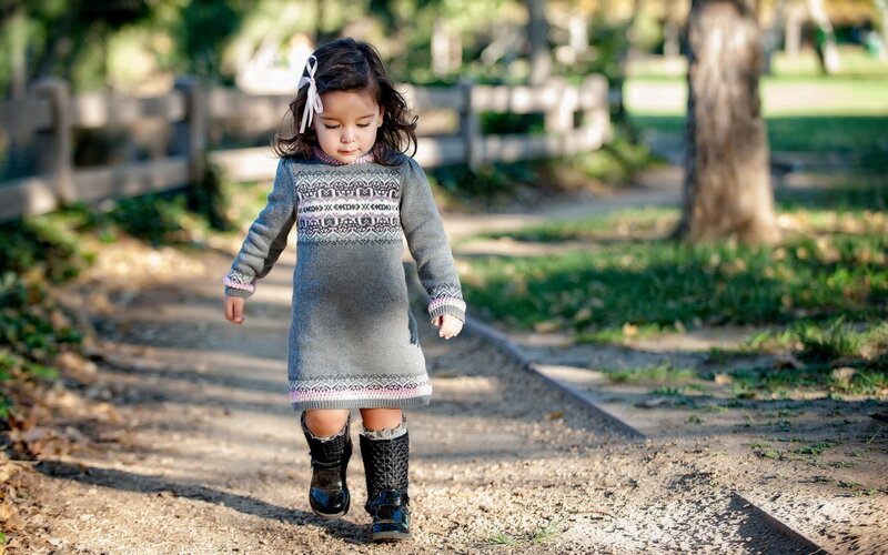 Little Girl in Sweater