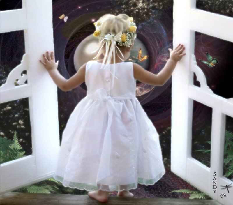 Little Girl in White Dress — Dreamy